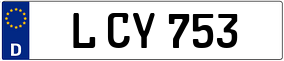 Trailer License Plate